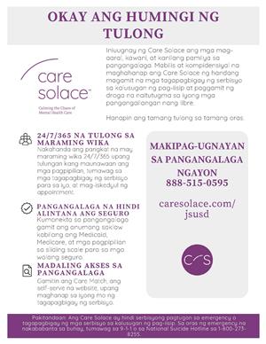 Care Solace Tagalog